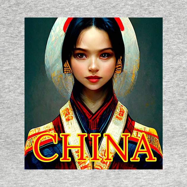 China Girl Anime Cute Princess by Edongski303 Teepublic Merch